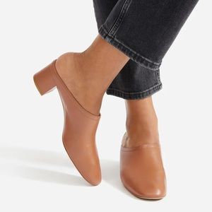 Everlane Cognac The Day Heel Mule